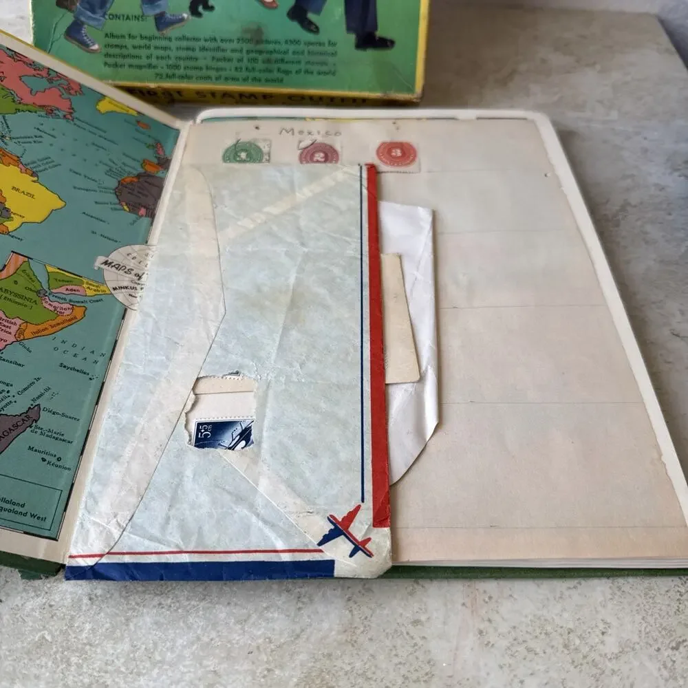 My First Stamp Outfit Box Set W/ Lots Of Stamps